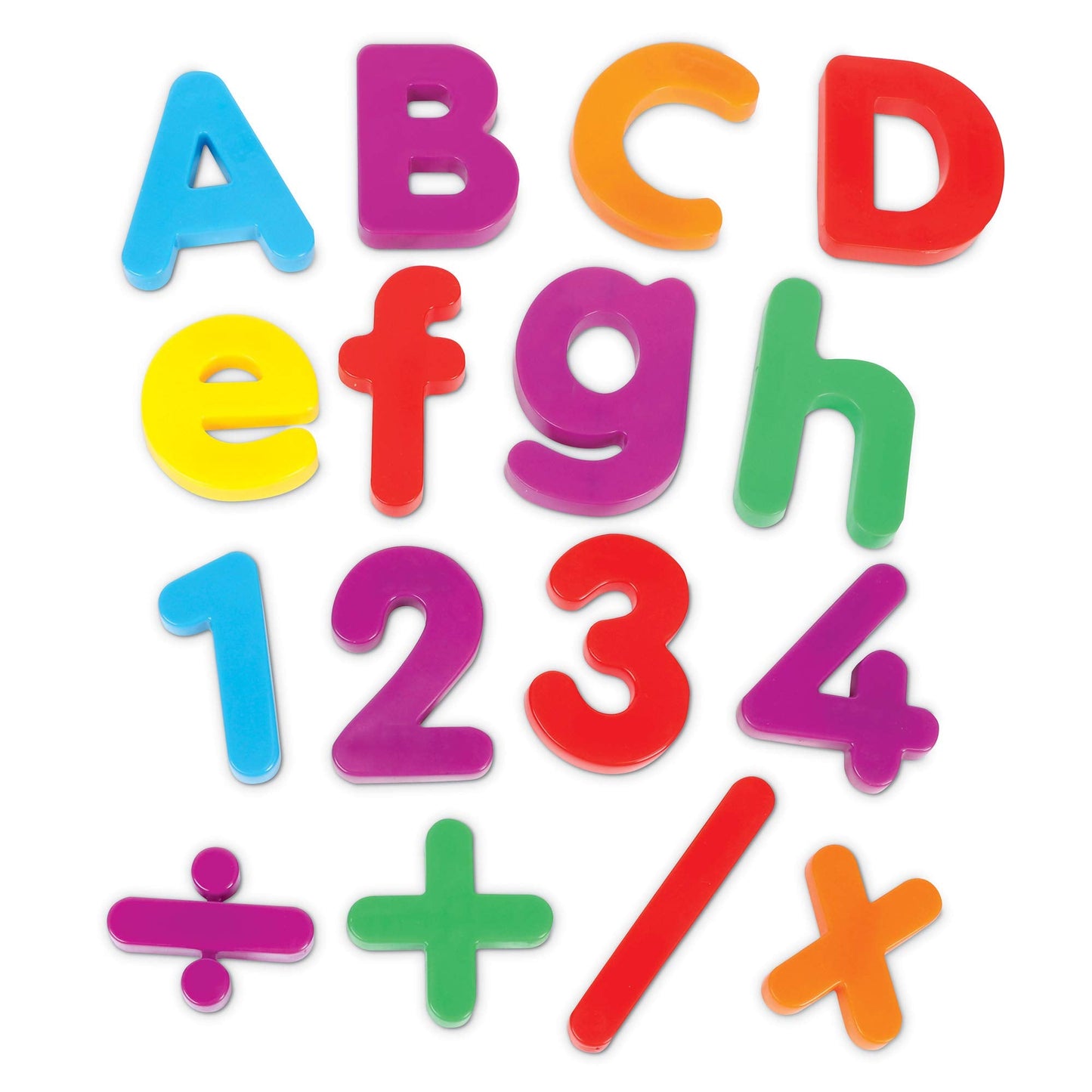 Learning Resources Jumbo Magnetic Letters & Numbers Combo Set - 80 Pieces, Ages 3+ Toddler Learning Toys, ABC for Toddlers