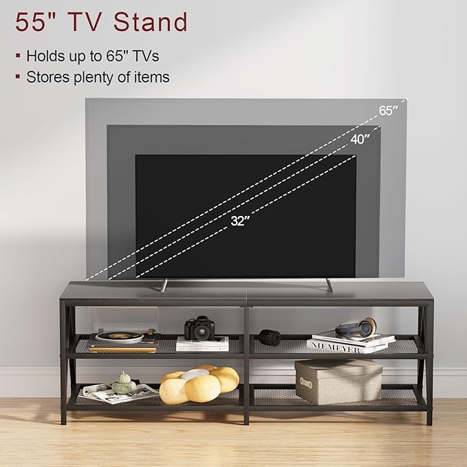 TV Stand for TVs up to 65 Inch, Entertainment Center for Living Room