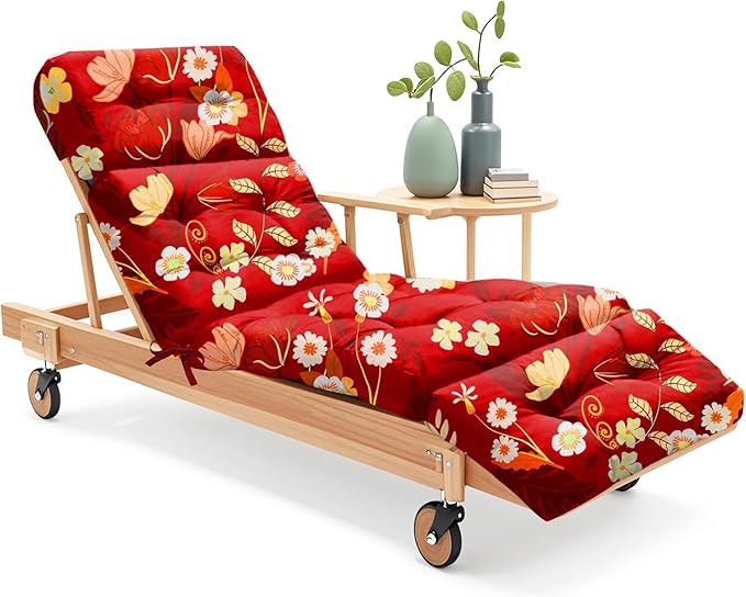 Outdoor Chaise Lounge Chair Cushion 75.1 x 22.8 x 4.7 Inches 100% Waterproof