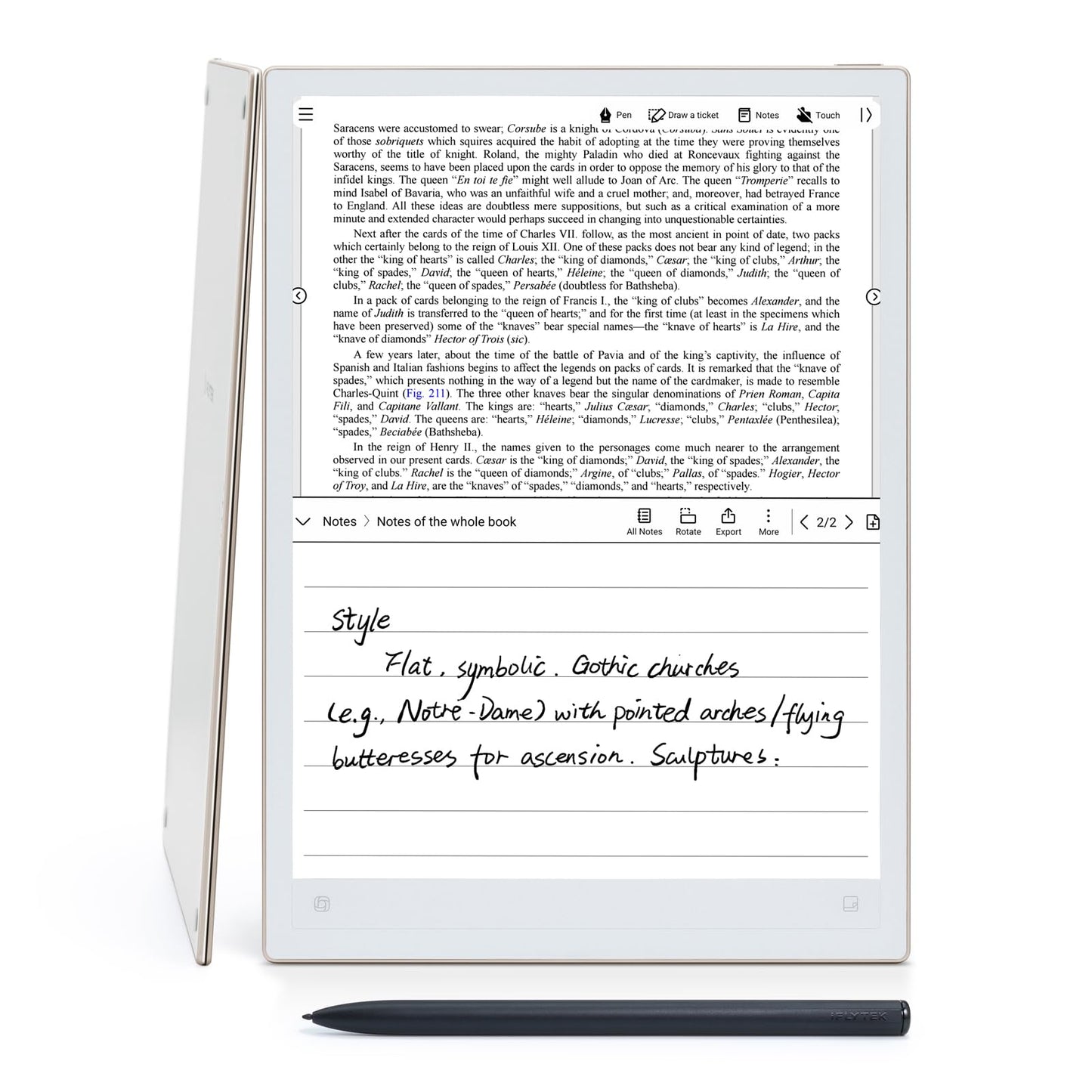 iflytek AINOTE 2, 10.65" E Ink Tablet, 4.2mm Ultra-Thin AI Paper Tablet for Meetings,Digital Notebook with Voice-to-Text, Handwriting Conversion,16-Language Transcription, Ideal for Work & Study