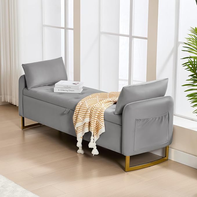 65" End of Bed Storage Bench, Storage Bench