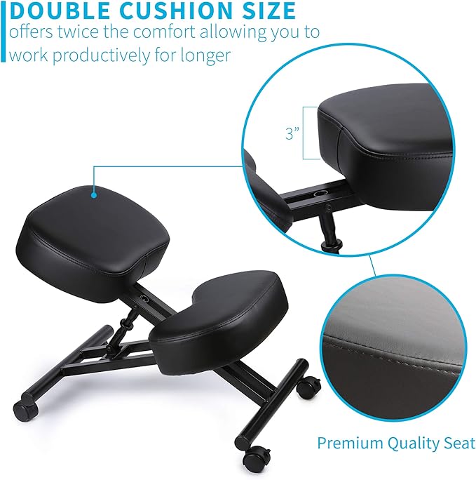 Ergonomic Kneeling Chair, Adjustable Stool