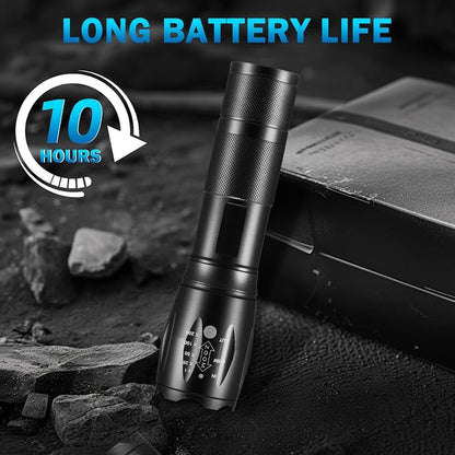 12Pack LED Flashlights High Lumens, 5Mode Tactical Flashlight for Home, Small Flashlights Powerful, Pocket Flashlight Battery Powered, Adjustable Torch Light, Mini Flash Light for Emergencies Camping