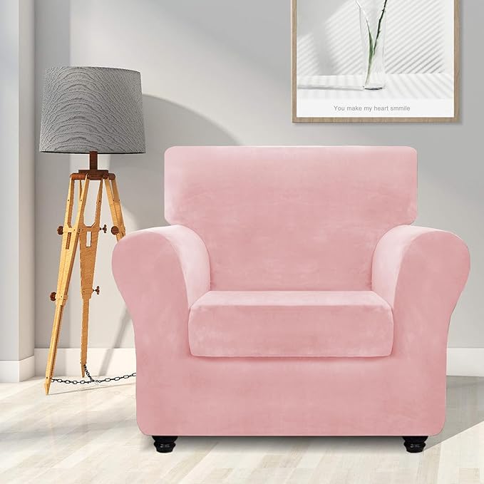 ZNSAYOTX Luxury Velvet Chair Slipcovers