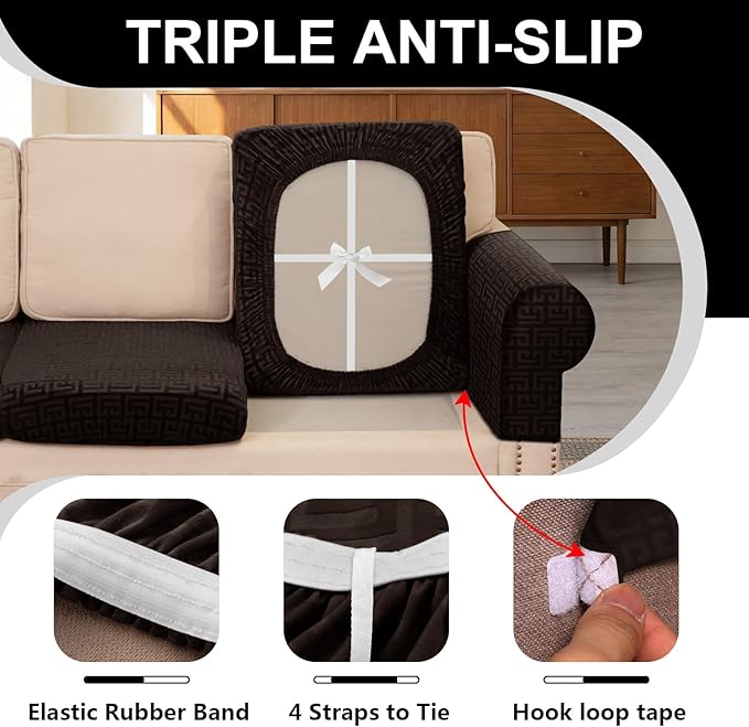 UNBBRRL Stretch Couch Backrest Cushion Cover