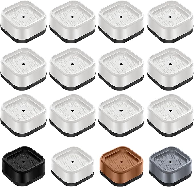 shouwuhho 12 Pack Furniture Risers Adjustable Bed Risers Heavy Duty Lifts