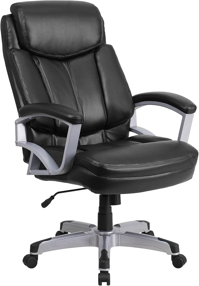 Flash Furniture HERCULES Series Big & Tall 500 lb. Rated Black LeatherSoft