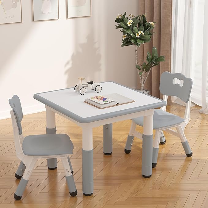 GAOMON Kids Table and 2 Chairs Set