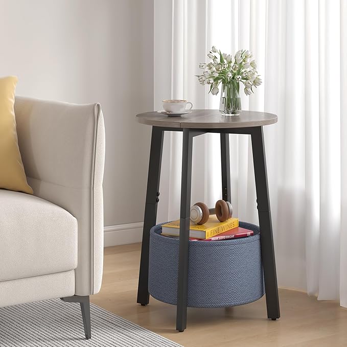sthmec Small Round Side End Table
