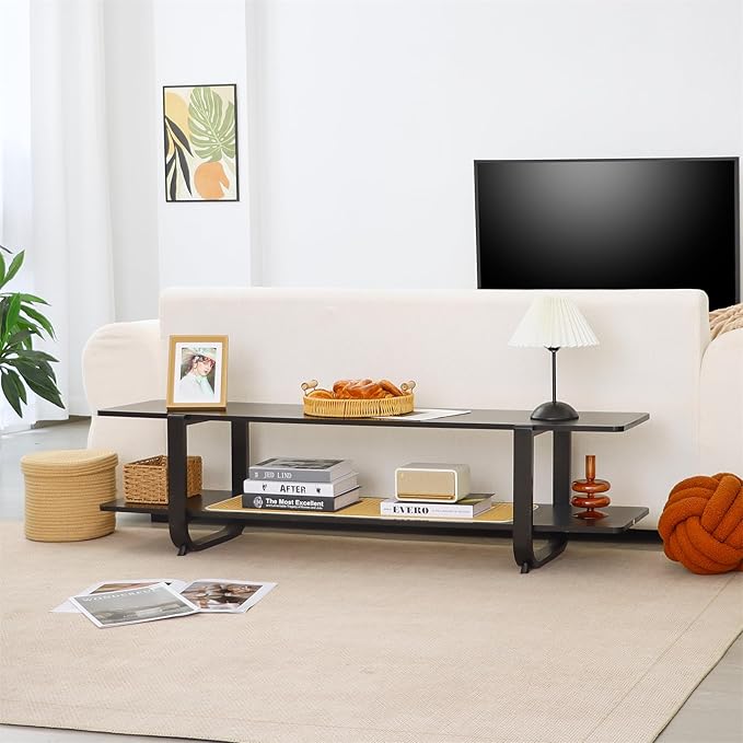 Bamboo TV Stand for TVs up to 65", Accent Entertainment Center