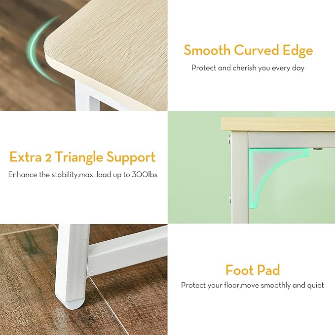 WOHOMO Folding Desk, Small Foldable Desk 39.4"