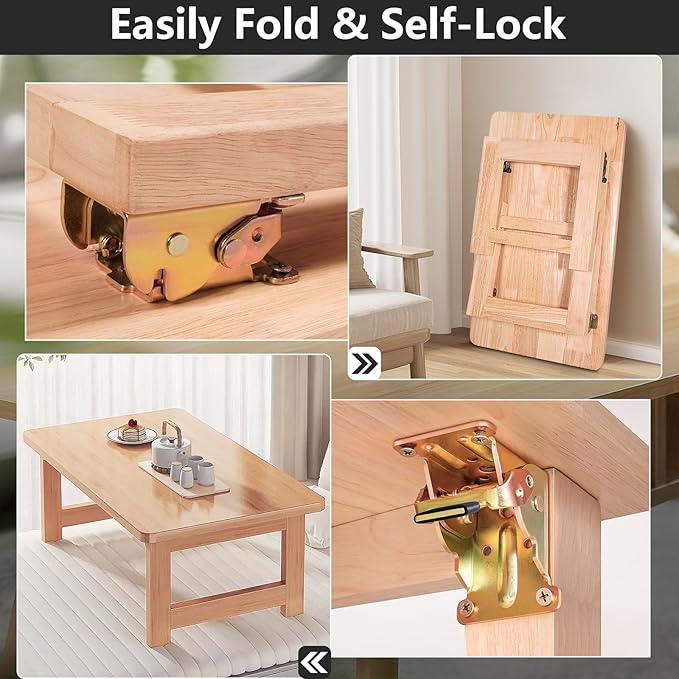 4 Pack Folding Brackets, Self-Lock Hinge
