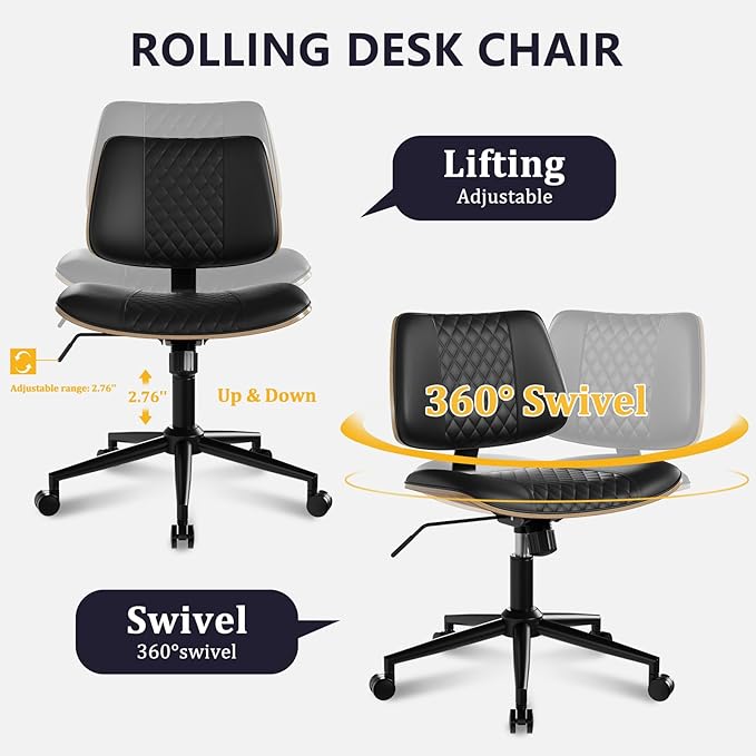 Modern Armless Office Chair