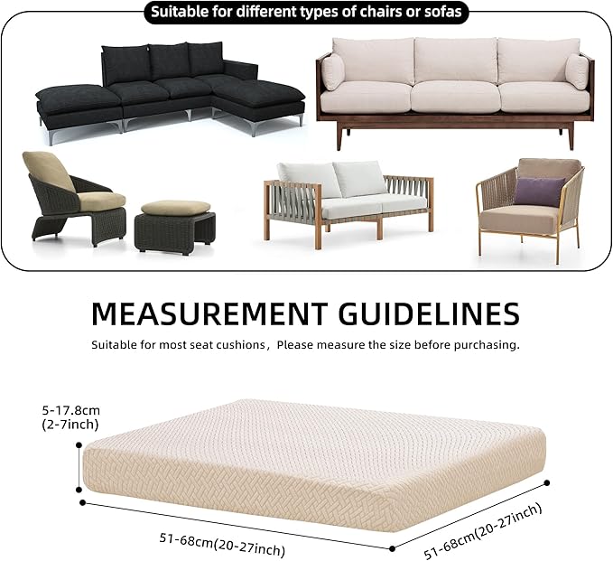Outdoor Cushion Covers Set, Replacement