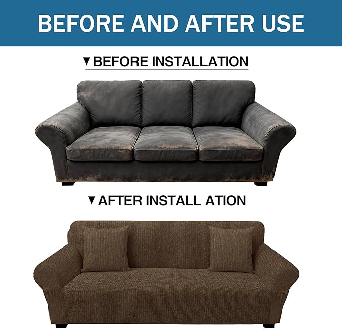Sofa Slipcover with 2 Pillow Cover