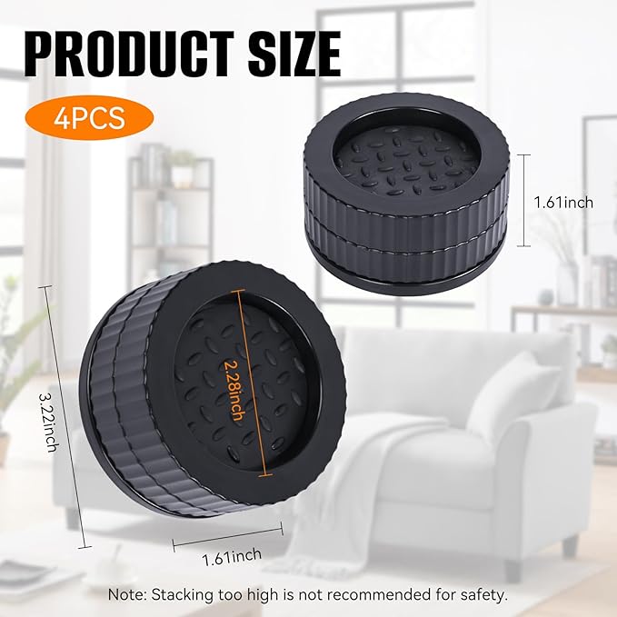 Adjustable Furniture Risers 1 inch