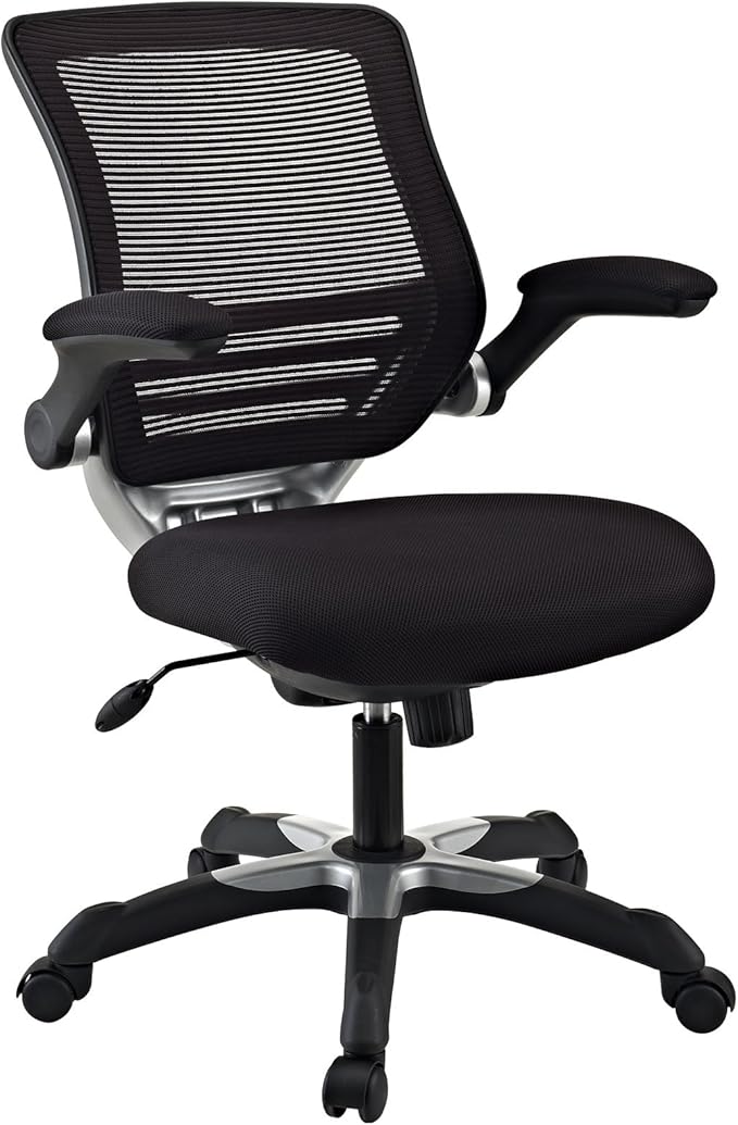 Modway Edge Mesh Back and Mesh Seat Office Chair In Black