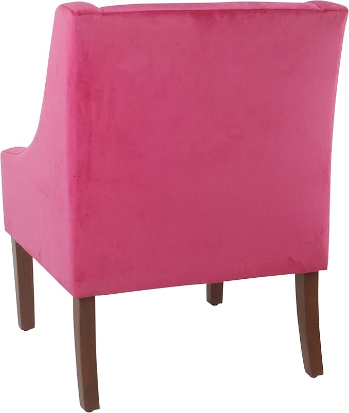 Homepop Home Decor | Upholstered Classic Swoop Arm Accent Chair | Accent Chairs