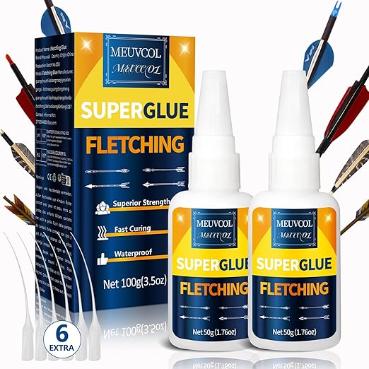 Fletching Glue 100g, Heavy Duty Arrow Glue Kit