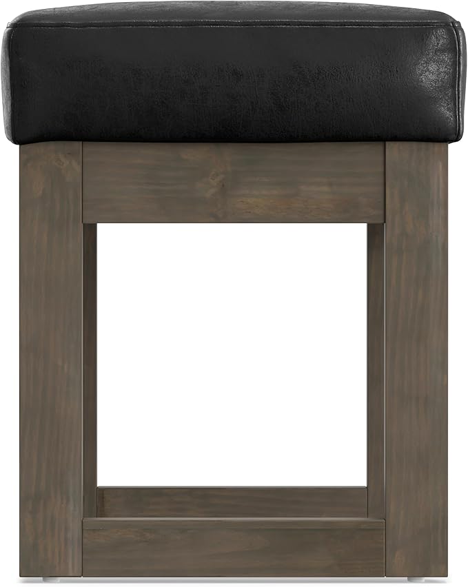 SIMPLIHOME Milltown Small Ottoman Bench