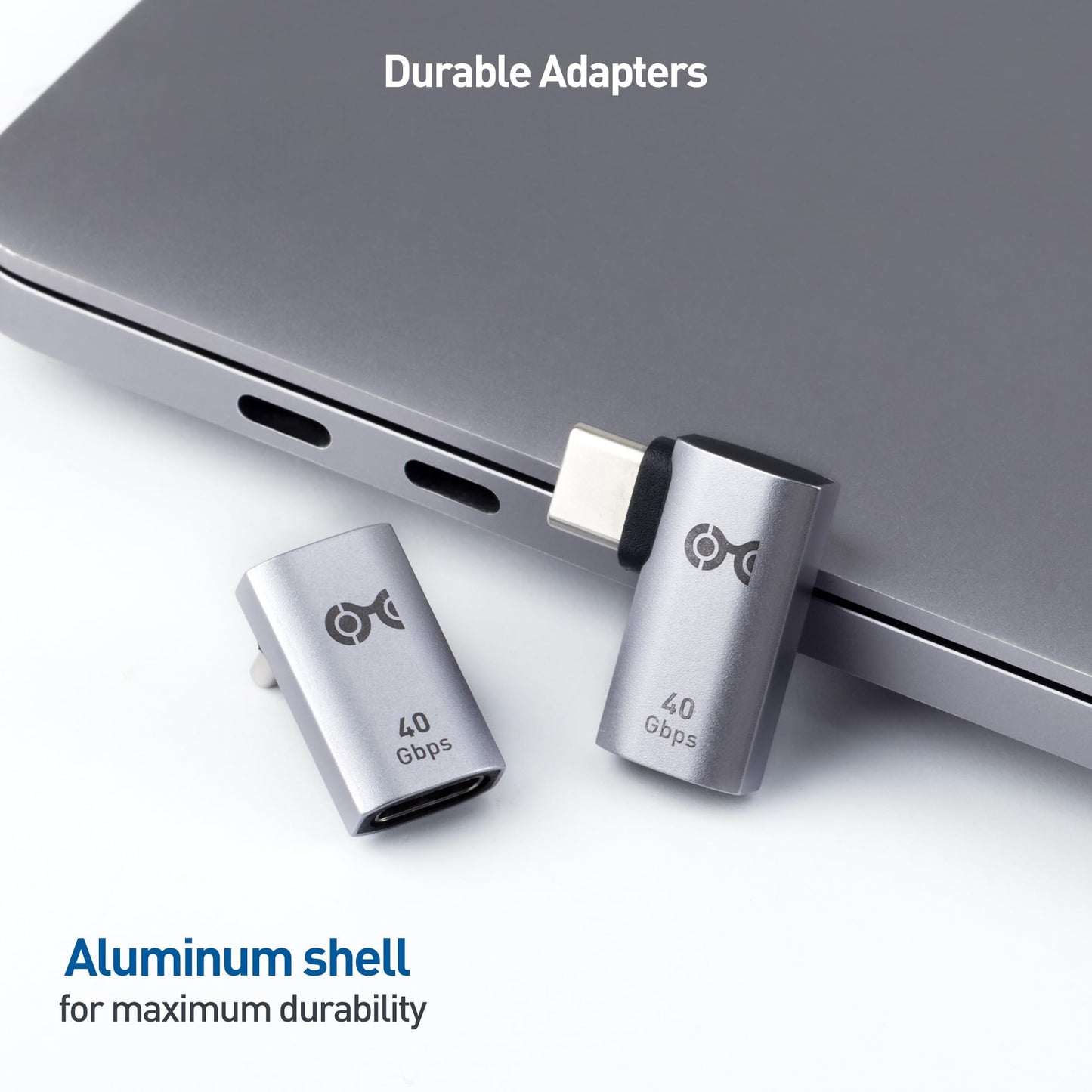 Cable Matters Combo-Pack 40Gbps Right Angle USB-C Adapter Kit, Up to [4K@240Hz Video, 240W Charging, 40Gbps Data Transfer] 90 Degree USB C Adapter, Compatible with Thunderbolt 4, iPhone 16, Steam Deck