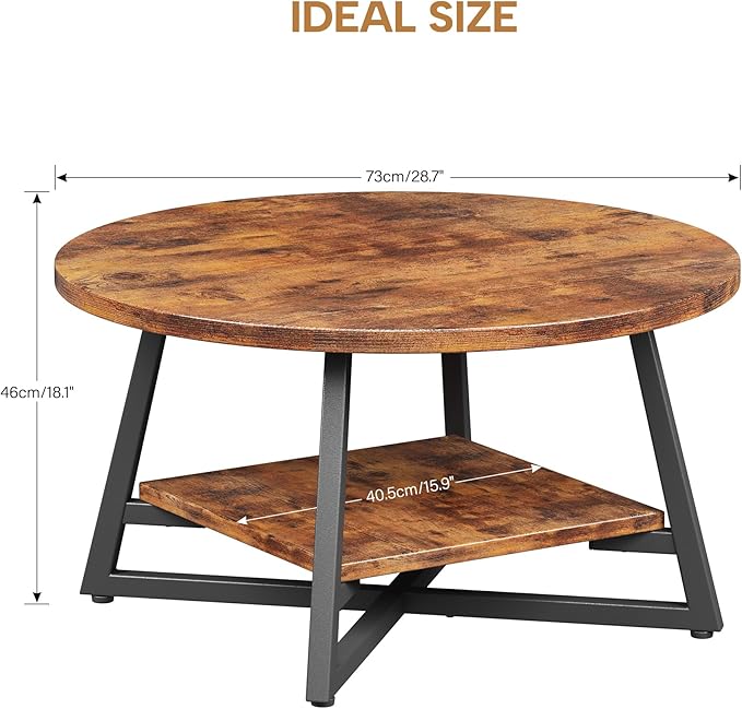 Round Coffee Table, Small Circle Coffee Table