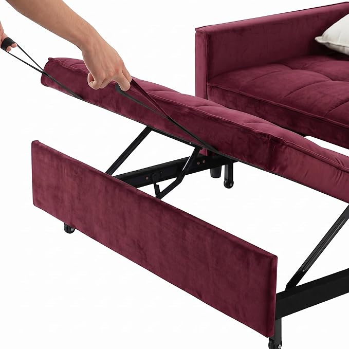 3 in 1 Convertible Sofa Bed, Loveseat Sleeper Sofa