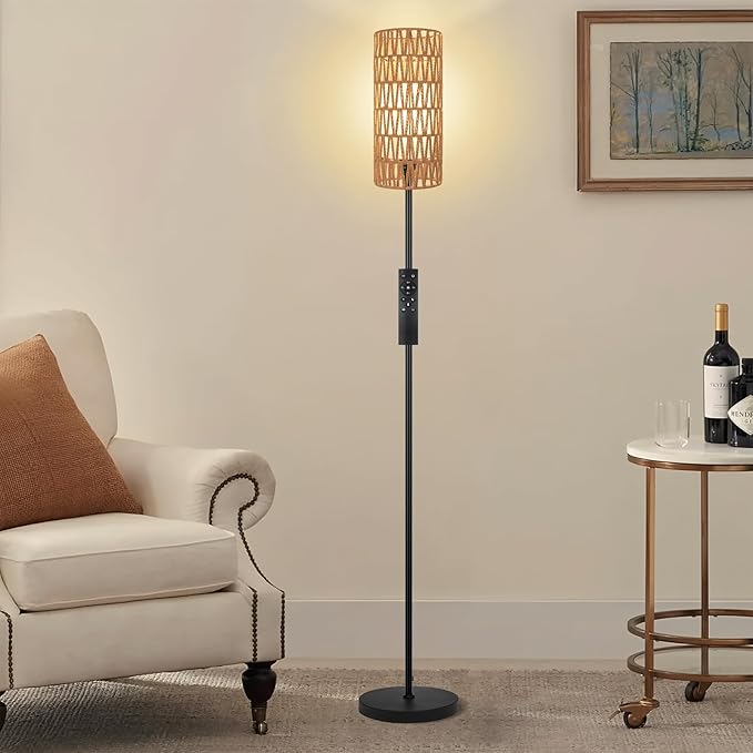 Ruiever Floor Lamp for Living Room, Farmhouse Floor lamp, Modern Standing lamp