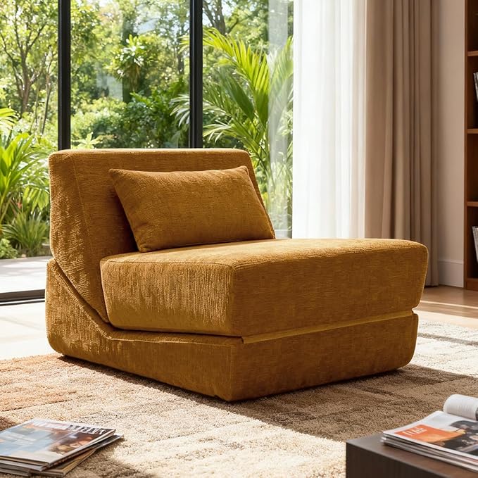 Fold Out Chair Bed, Folding Sofa Bed, 3 in 1 Convertible Sleeper Chair Bed