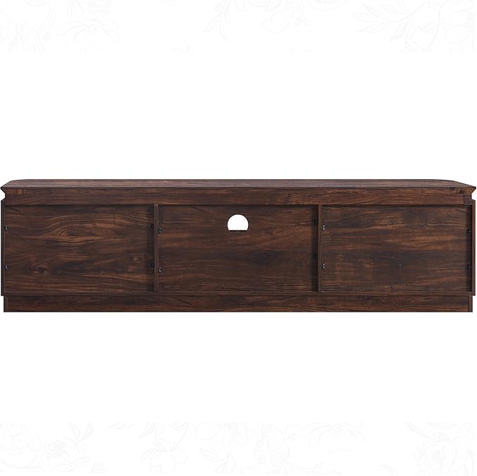 70" Fluted TV Stand for TVs Up to 80", Mid Century Modern Entertainment Center