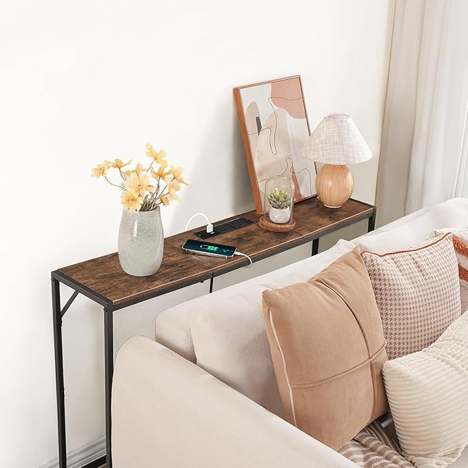 MAHANCRIS Console Table, Narrow Sofa Table, 43.3” Entrance Table