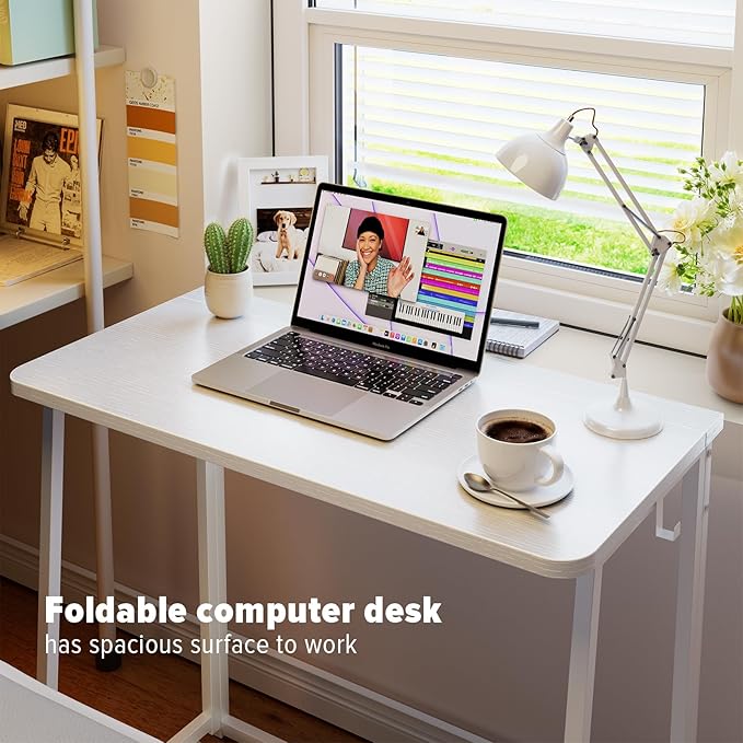 WOHOMO Folding Desk, 31.5" Small Desk