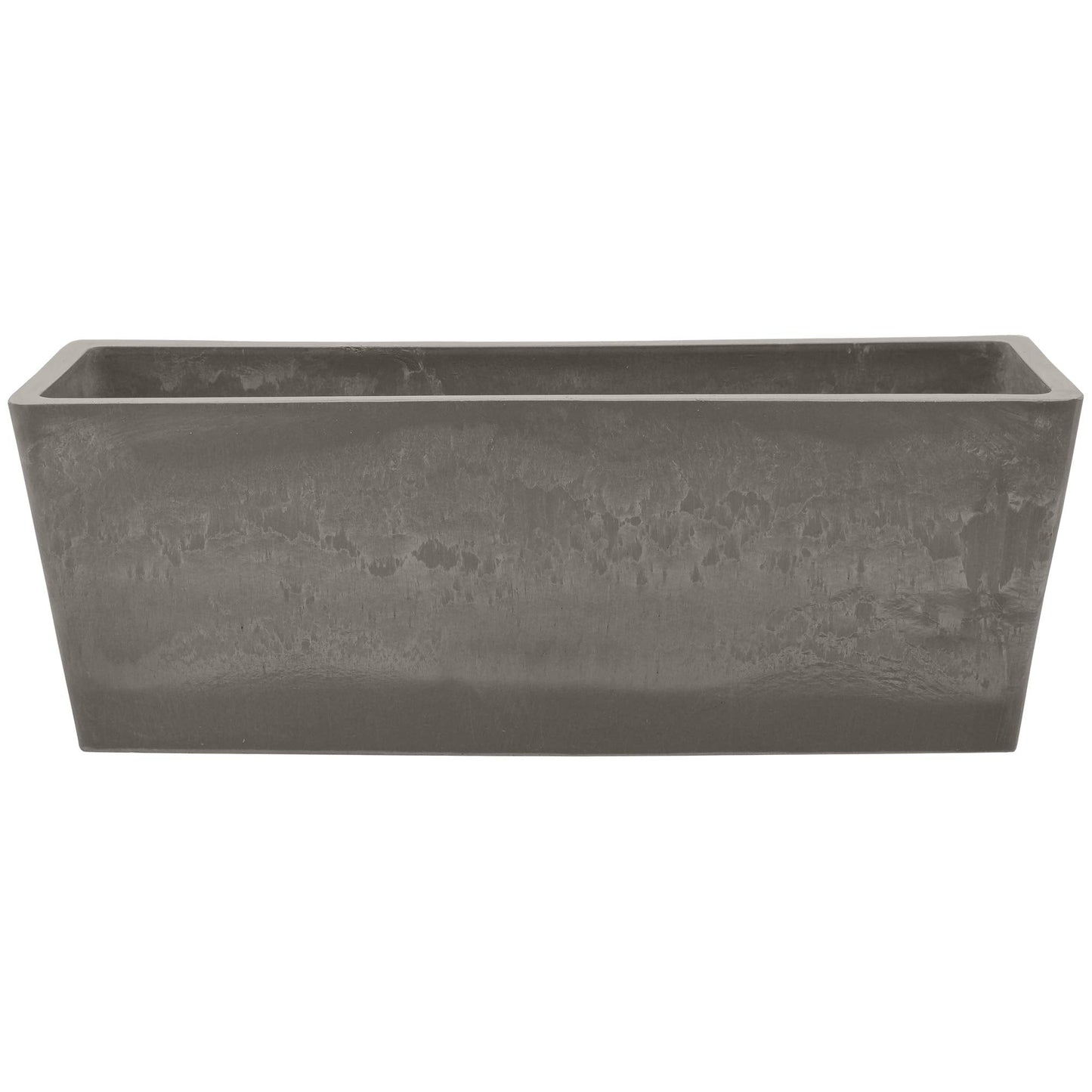 Arcadia Garden Products PSW U45CT Plastic/Stone/Wood Composite Simplicity Window Box, No Drainage Hole (Drillable), 17.5" x 7" x 6", Cement Color