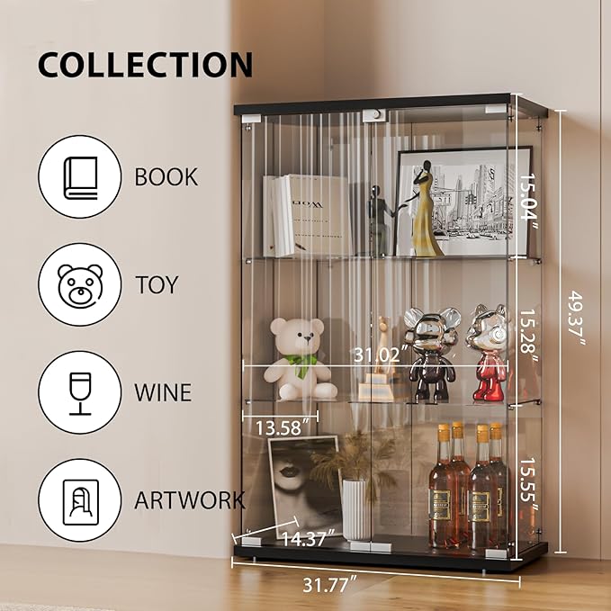 FANYUSHOW Glass Display Cabinet