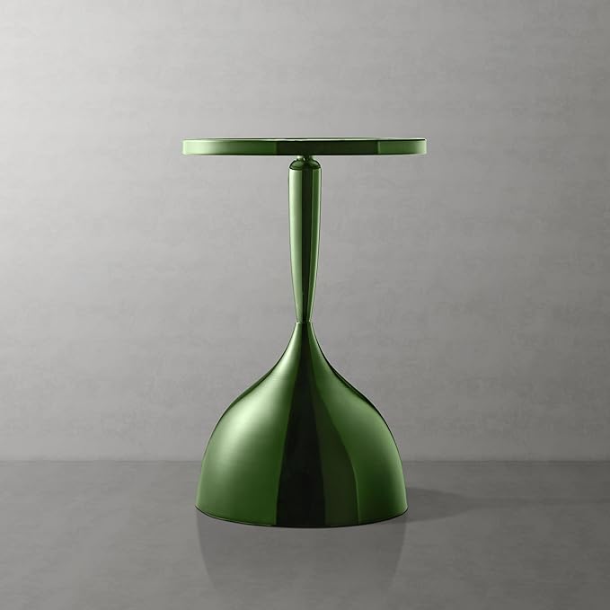 Homes: Inside + Out Halric Modern 24" Tall Round End Table