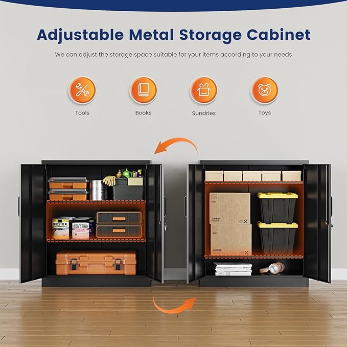 Yizosh Metal Garage Storage Cabinet