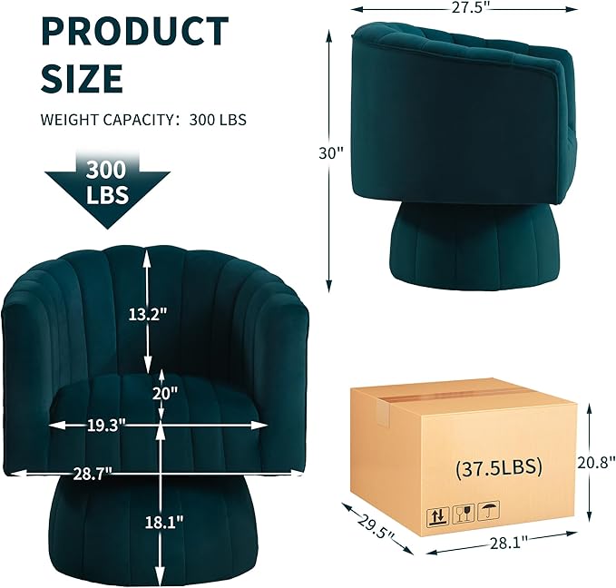 Swivel Accent Barrel Chair