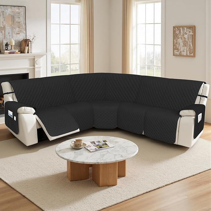 Arfntevss Recliner Sectional Couch Covers 1OO% Waterproof L Shape Sofa Cover