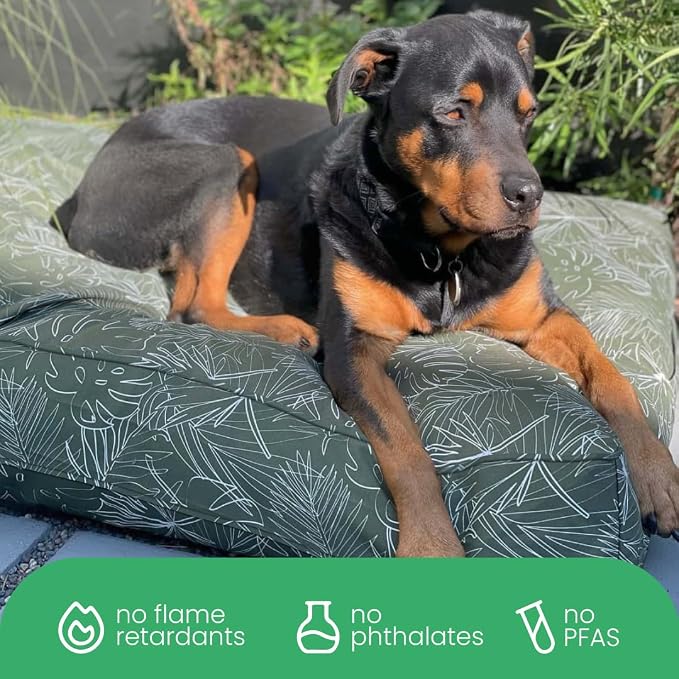 Molly Mutt Panama Dog Bed Duvet Cover, 100% Cotton Canvas Cover for Dog, Puppy, or Cat Bed, Durable, Washable, and Free of Harmful Chemicals, Huge, 36"x45"x5"