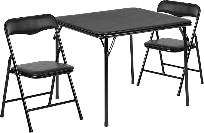 Flash Furniture Mindy Kids 3-Piece Folding Table and Chairs Set
