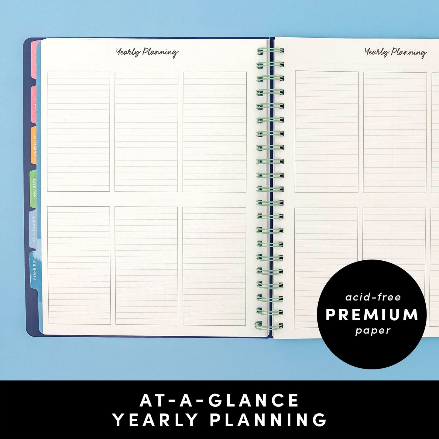 PAPERAGE Teacher Planner, Weekly & Monthly Academic Planner & Calendar, 12-Months, July 2026 - June 2027, (9.5" x 11"), Teacher Lesson Planning Book with Tabs, Stickers & Inner Pocket, Sage Green