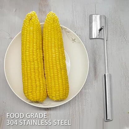 Corn on the Cob Remover Long Handle Stainless Steel Corn Stripping Tool,corn cob stripper, corn peeler for corn on the cob, Stainless Steel Corn Stripper Tool (1)
