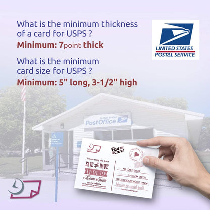 NextDayLabels - 8-1/2 x 11 Laser and Inkjet Printer Post cards 4 up Per Page, (4-1/4" x 5-1/2" After Perf) 50 Sheets / 200 Cards