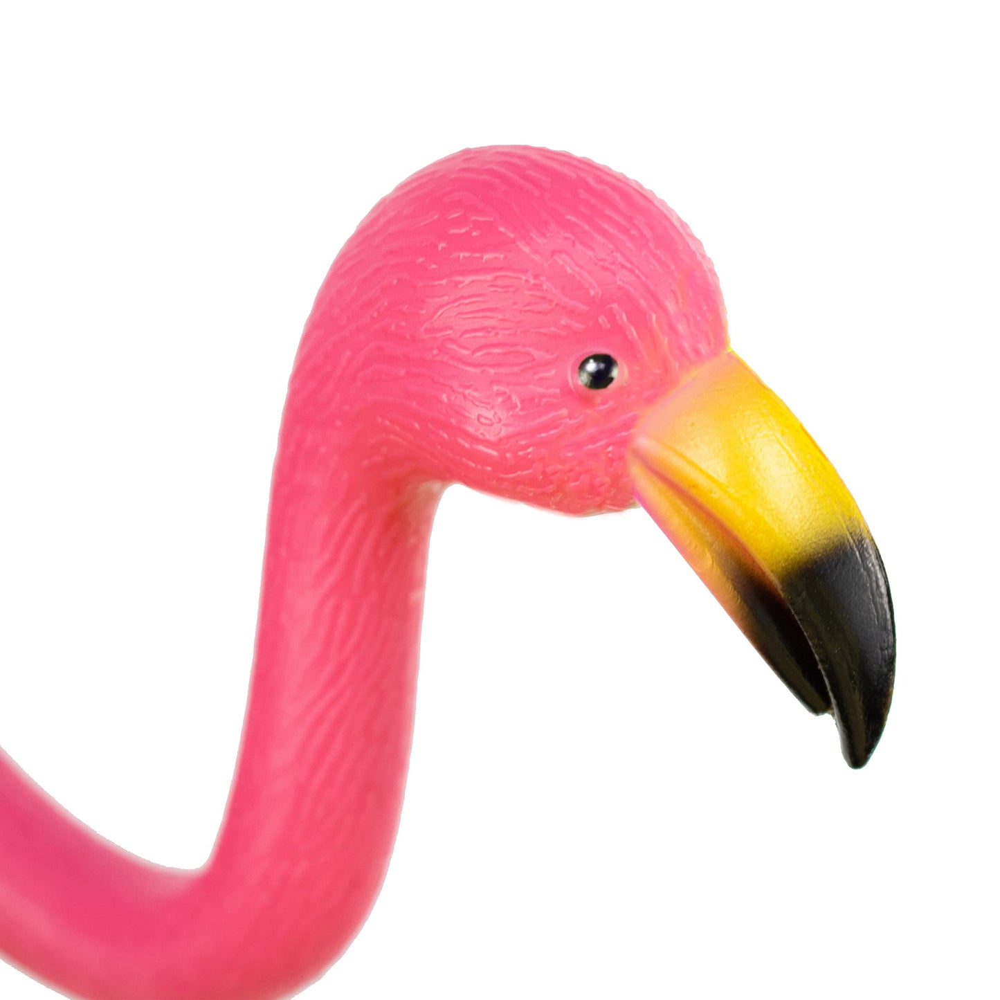 GIFTEXPRESS Pink Flamingos Yard Decorations - 4 Pack Small 14" Tall Plastic Flamingo Statue w/Metal Stakes - Lawn Ornaments & Garden Decor for Outdoor Parties