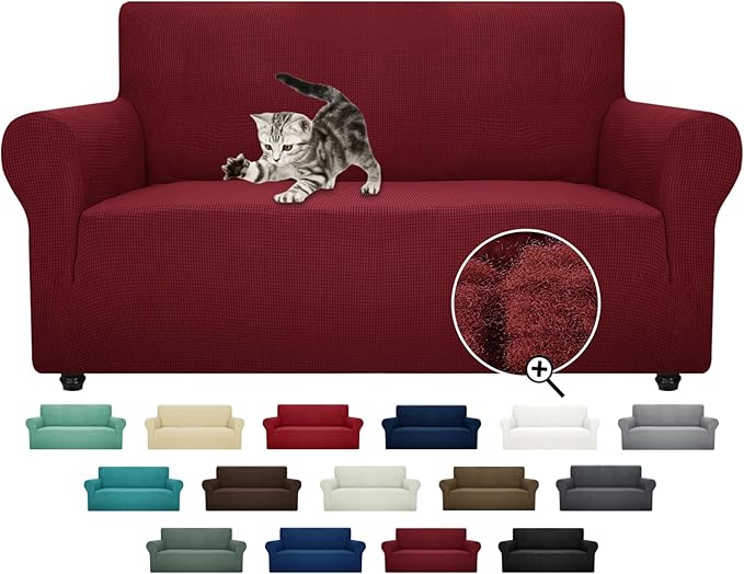ZNSAYOTX Super Stretch Couch Cover Love Seat Sofa Covers