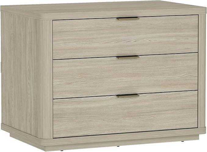 Eco-Friendly Nightstand in Natural Finish, Sustainable Bedside Table Made from