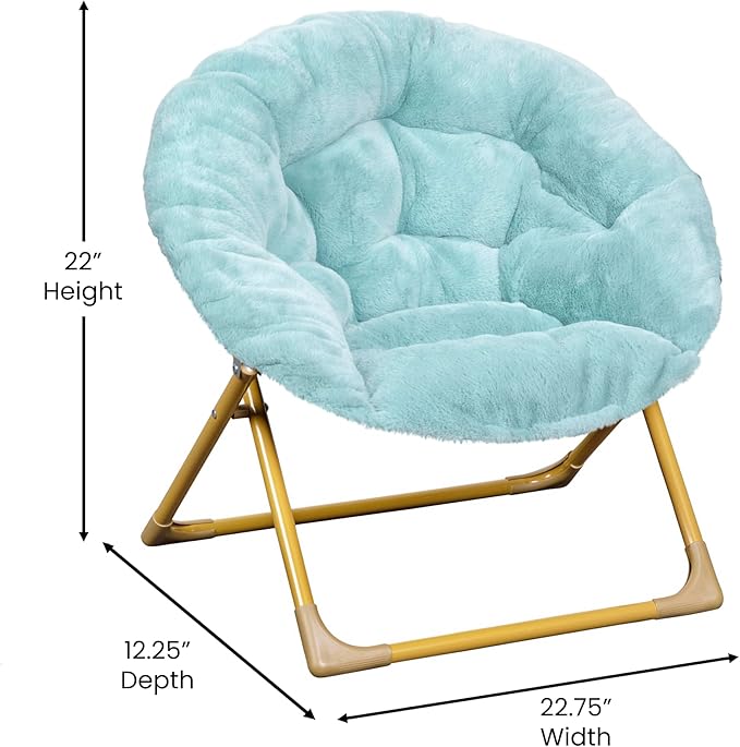 Flash Furniture Gwen Kids Cozy Mini Folding Saucer Chair