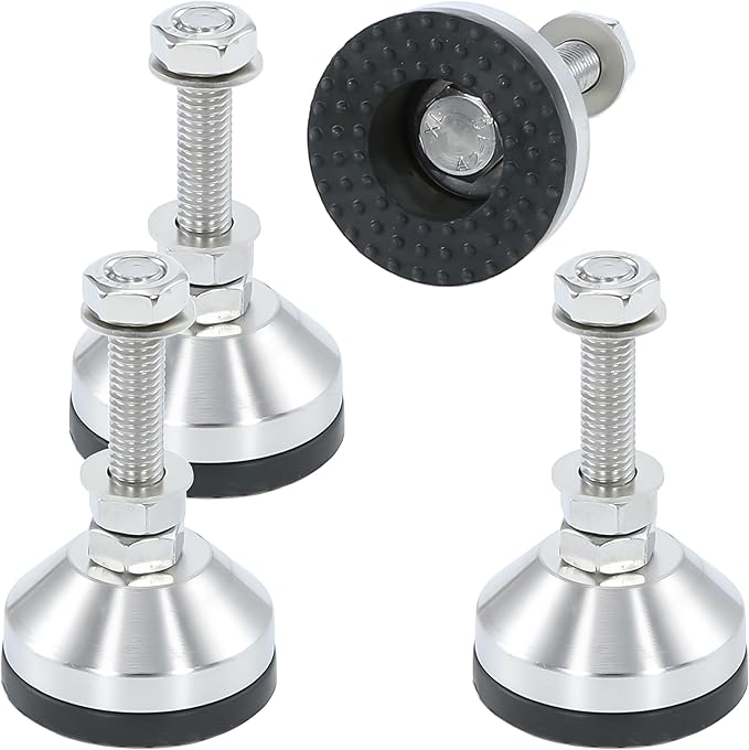 Heavy Duty 2000 lb Capacity Stainless Steel Adjustable Leveling Feet