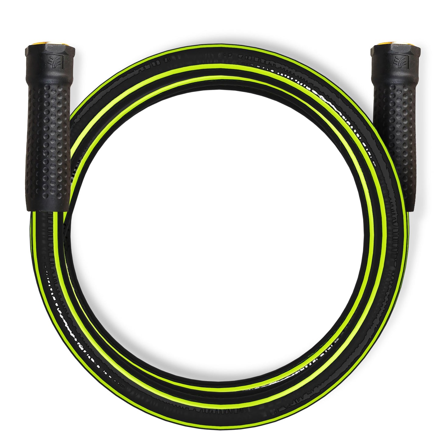 Worth Leader Short Garden Hose 5/8 in. x 4 ft. -No Kink, Flexible, Leakproof, Both Female Fittings -Heavy Duty Durable PVC Lightweight Water Pipe with Brass Aluminum Ends for Household & Yard Use