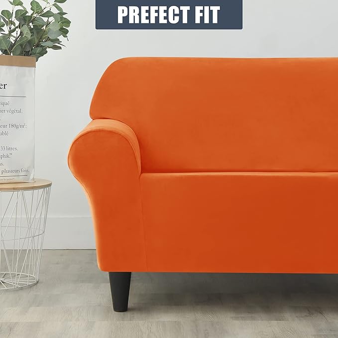 CONRUSER Stretch Sofa Slipcover, Soft Thick Velvet Couch Sofa Cover Furniture